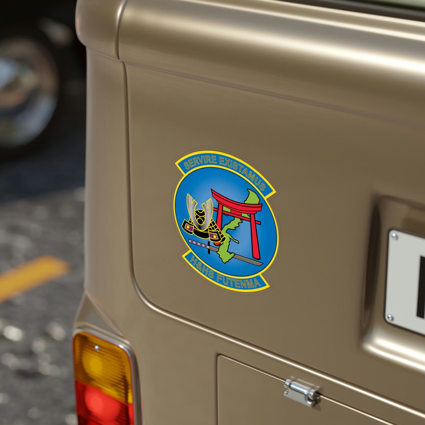 MCAS Futenma H&HS Futenma (USMC) Transparent STICKER Die-Cut Vinyl Decal-The Sticker Space