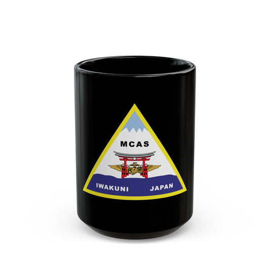 MCAS Iwakuni (USMC) Black Coffee Mug-15oz-The Sticker Space