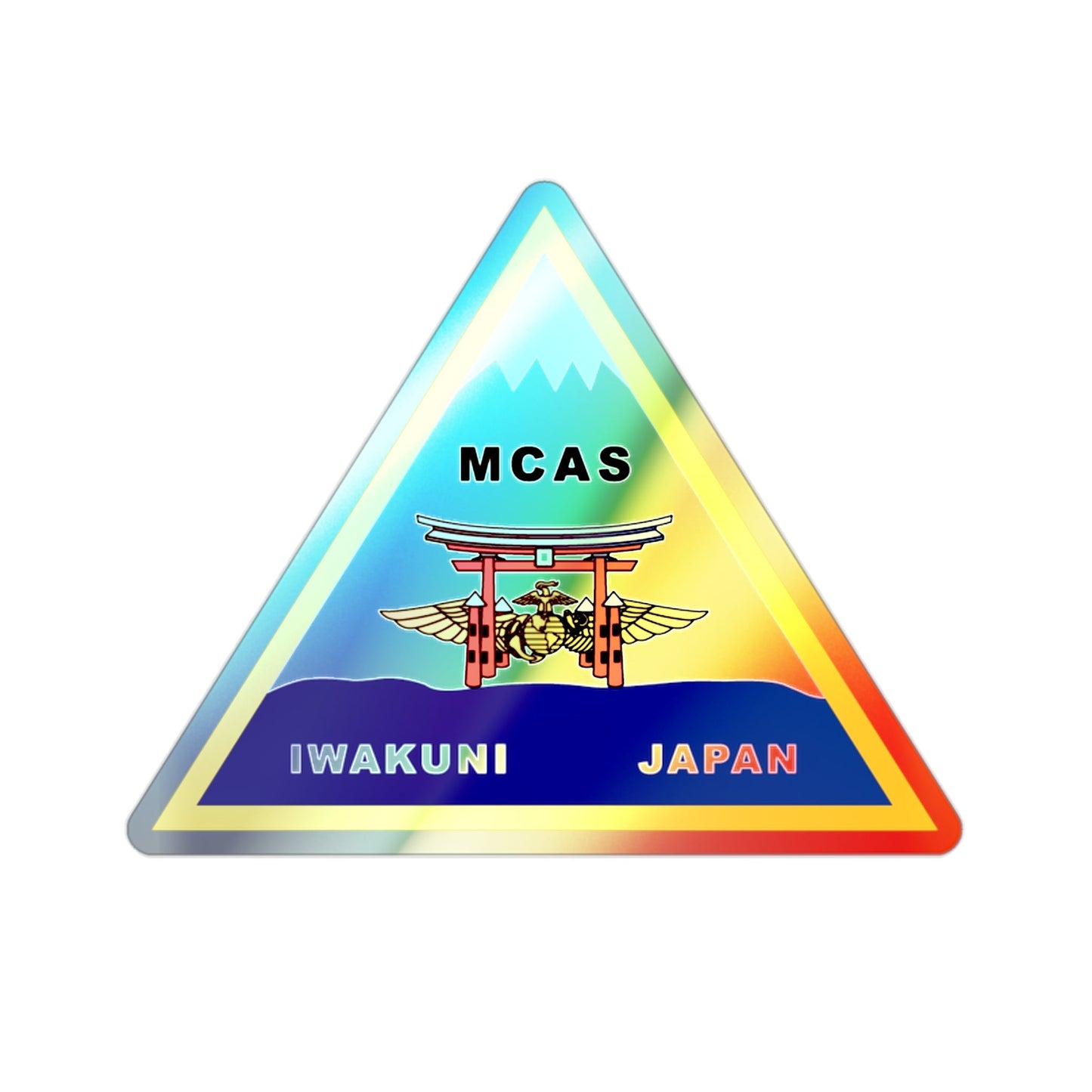 MCAS Iwakuni (USMC) Holographic STICKER Die-Cut Vinyl Decal-2 Inch-The Sticker Space