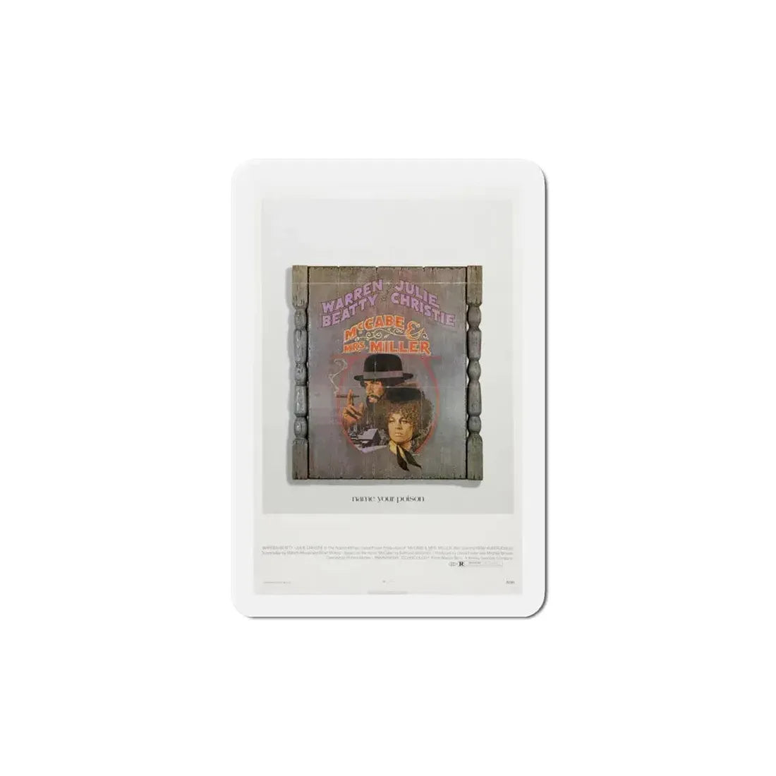 McCabe & Mrs Miller 1971 Movie Poster Refrigerator Magnet 6 Inch - The Sticker Space