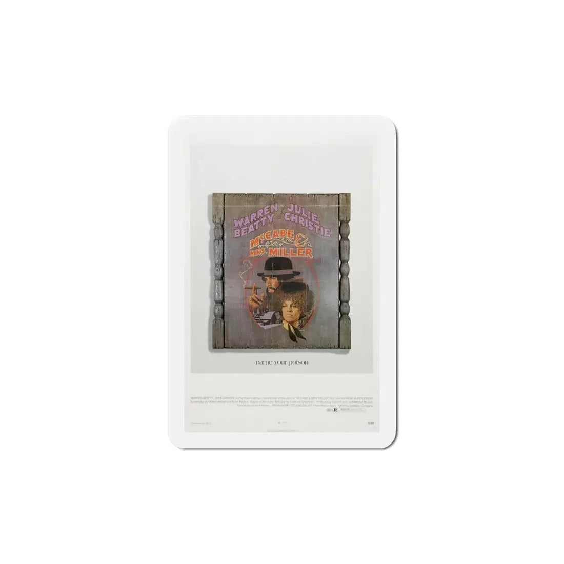 McCabe & Mrs Miller 1971 Movie Poster Refrigerator Magnet - The Sticker Space