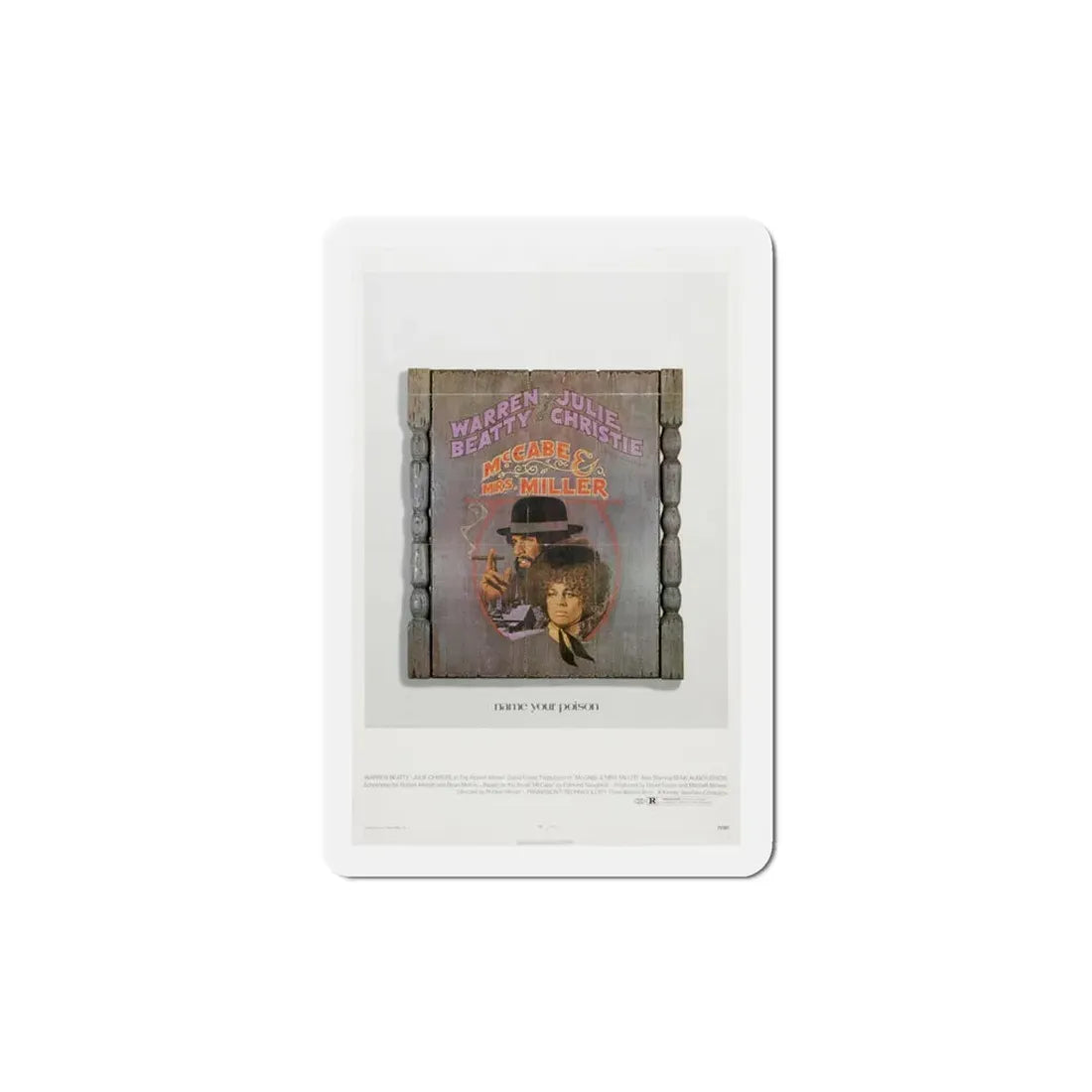 McCabe & Mrs Miller 1971 Movie Poster Refrigerator Magnet - The Sticker Space