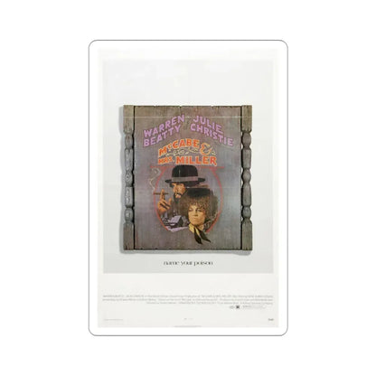 McCabe & Mrs Miller 1971 Movie Poster STICKER Vinyl Die-Cut Decal 3 Inch - The Sticker Space