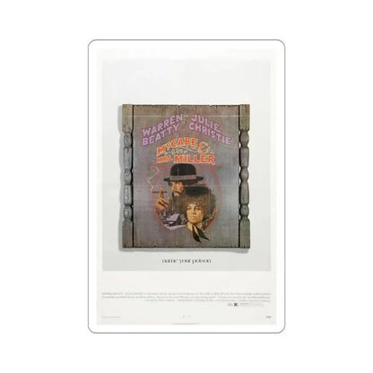 McCabe & Mrs Miller 1971 Movie Poster STICKER Vinyl Die-Cut Decal 5 Inch - The Sticker Space