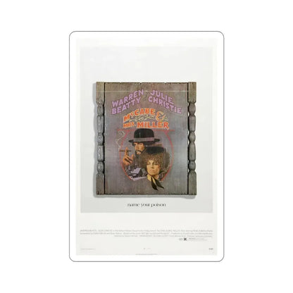 McCabe & Mrs Miller 1971 Movie Poster STICKER Vinyl Die-Cut Decal 6 Inch - The Sticker Space