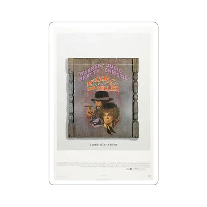 McCabe & Mrs Miller 1971 Movie Poster STICKER Vinyl Die-Cut Decal - The Sticker Space