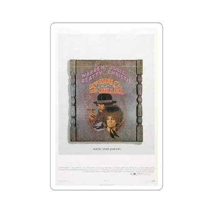 McCabe & Mrs Miller 1971 Movie Poster STICKER Vinyl Die-Cut Decal - The Sticker Space