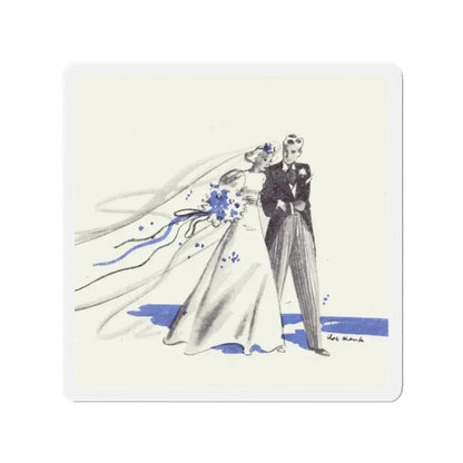 McCall's magazine illustration, June 1939 (1) (Magazine Illustration) Refrigerator Magnet 2 Inch - The Sticker Space