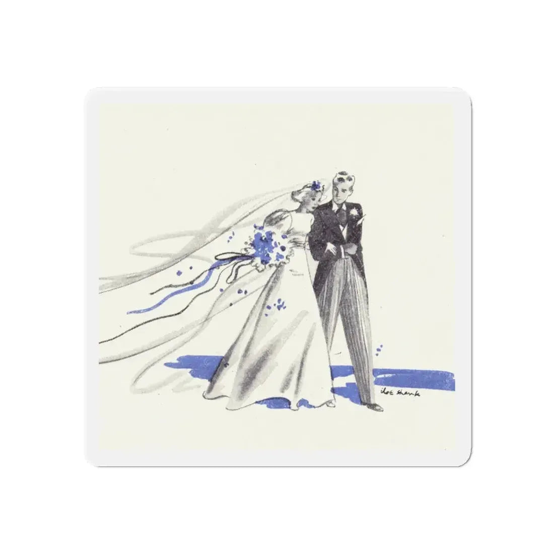 McCall's magazine illustration, June 1939 (1) (Magazine Illustration) Refrigerator Magnet - The Sticker Space