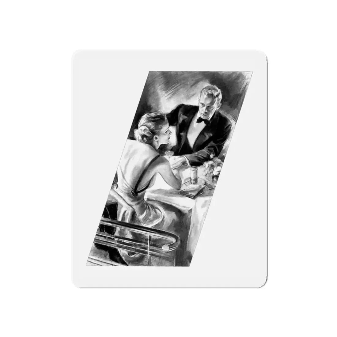 McCall's magazine illustration - sideways dismay! (Magazine Illustration) Refrigerator Magnet 5 Inch - The Sticker Space