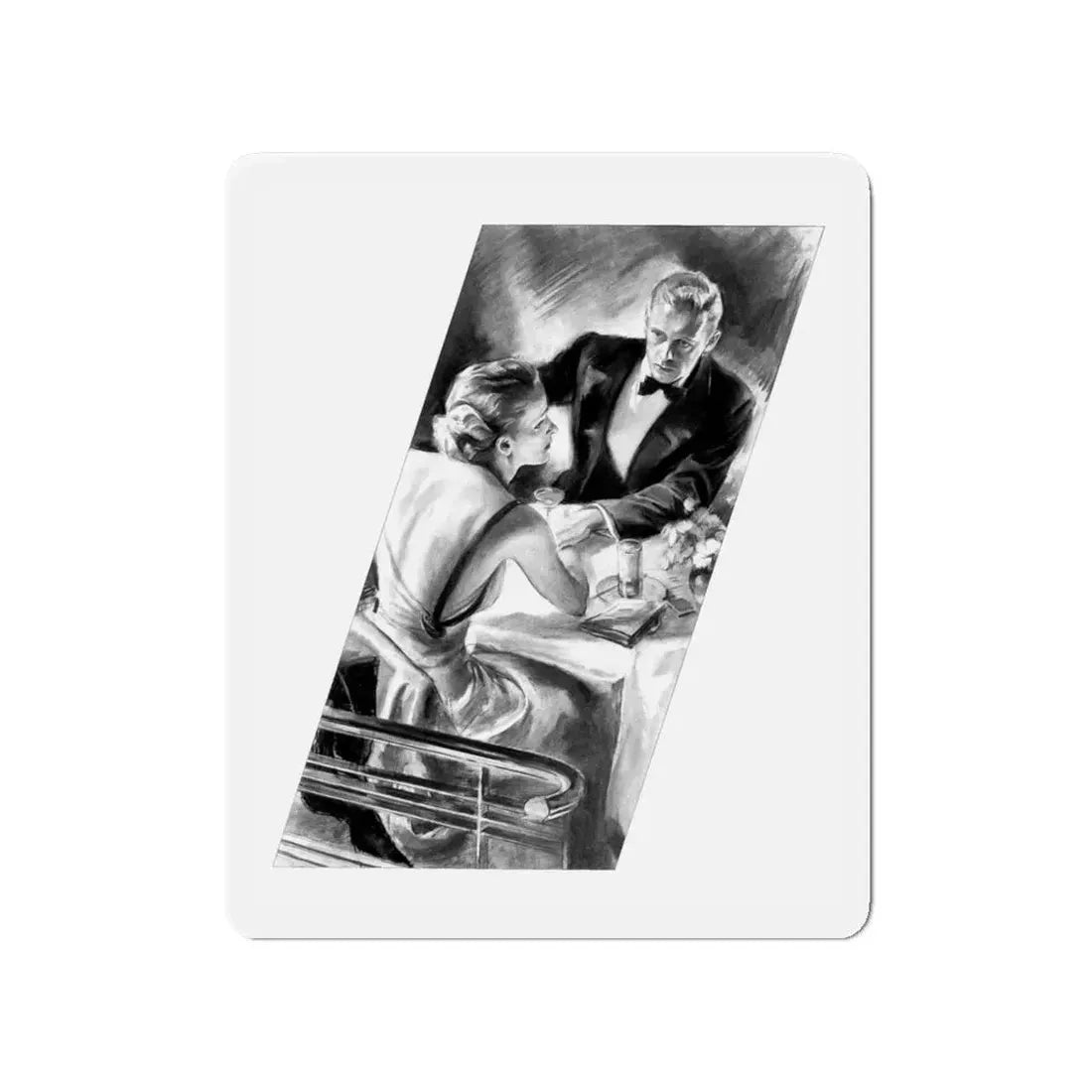 McCall's magazine illustration - sideways dismay! (Magazine Illustration) Refrigerator Magnet - The Sticker Space