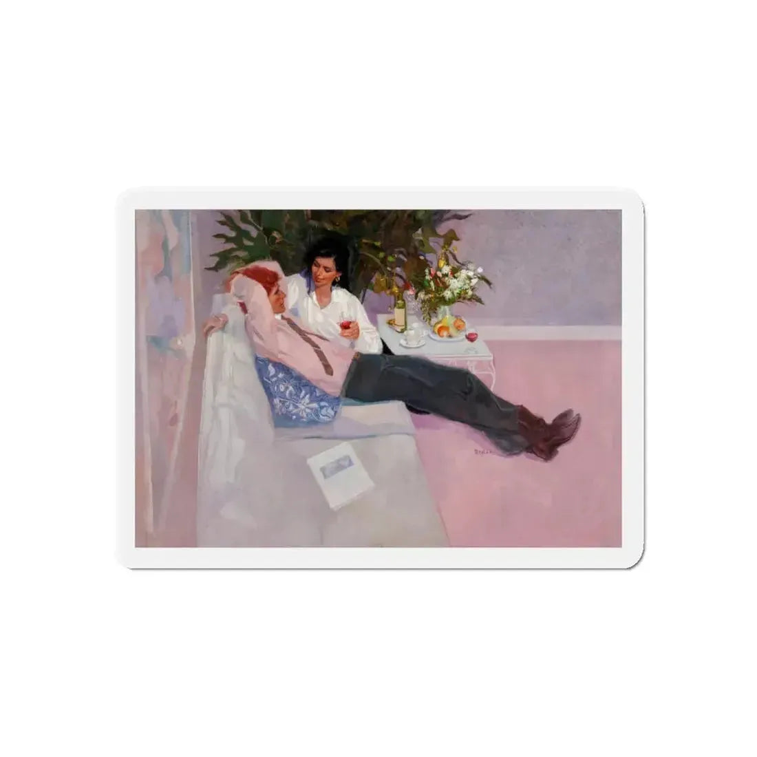 McCall's Magazine Spot Illustration (Magazine Illustration) Refrigerator Magnet 6 Inch Die-Cut - The Sticker Space