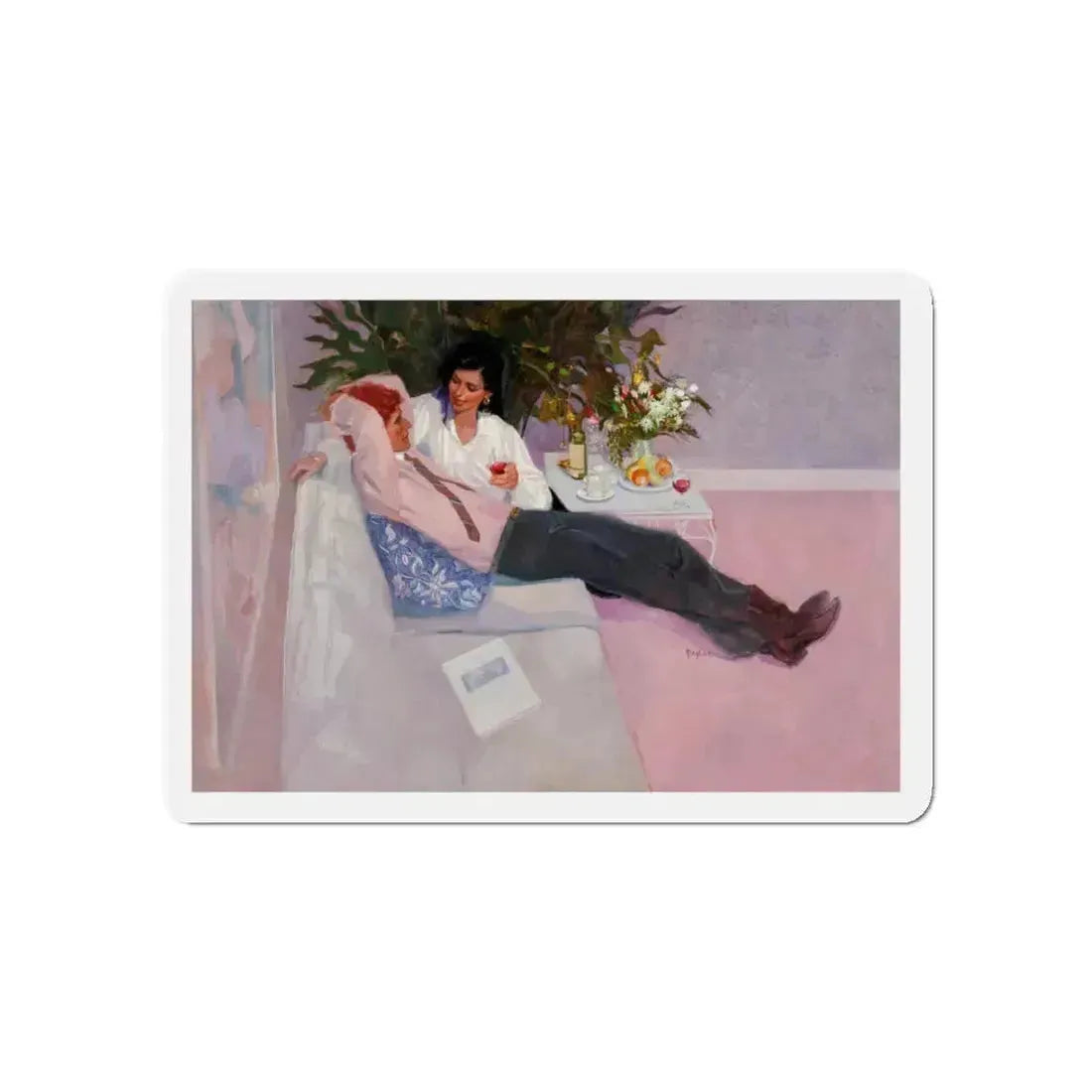 McCall's Magazine Spot Illustration (Magazine Illustration) Refrigerator Magnet - The Sticker Space