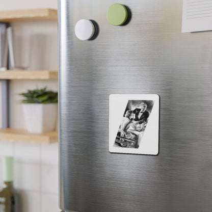 McCall's magazine illustration - sideways dismay! (Magazine Illustration) Refrigerator Magnet