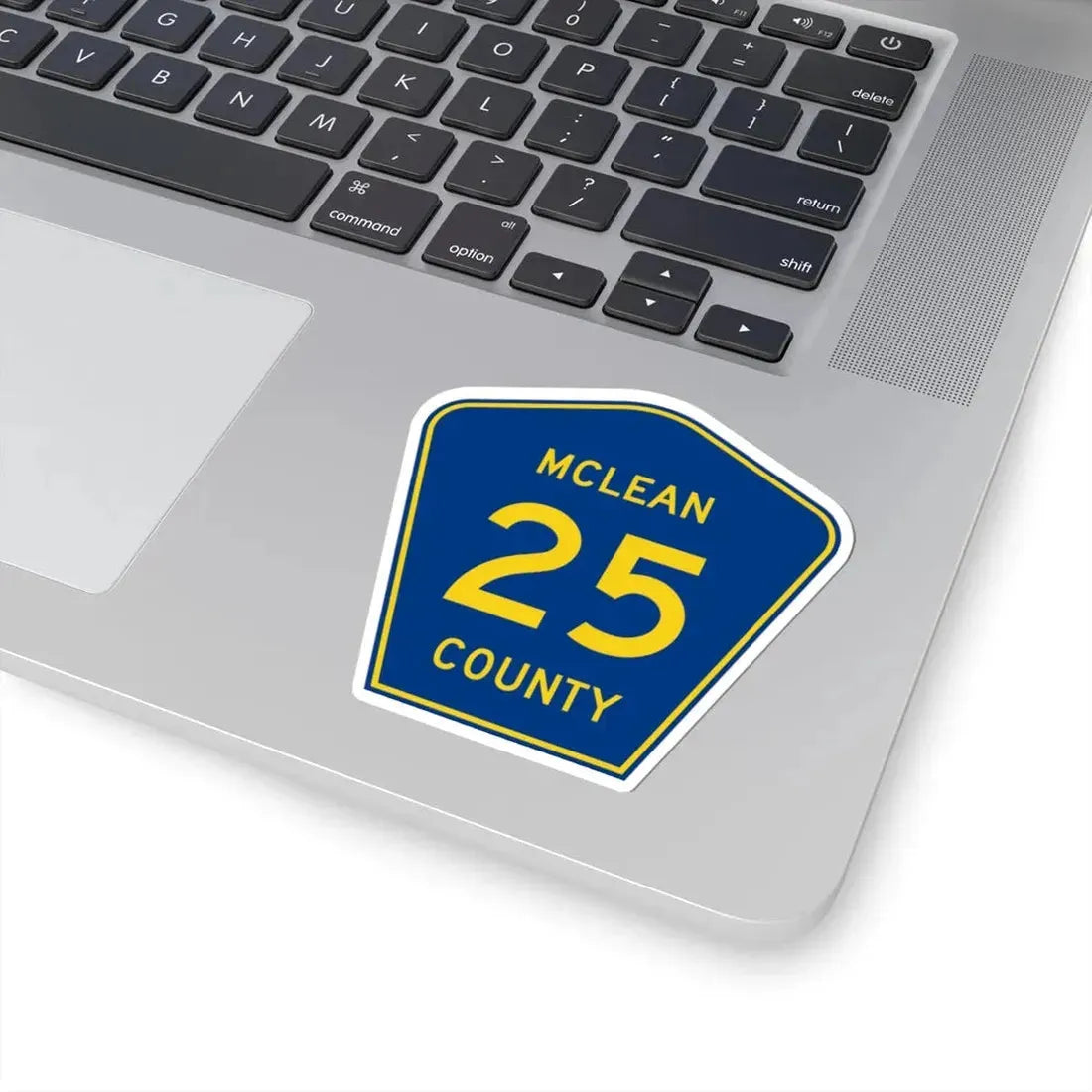 McLean County 25 (Illinois) (Road Sign) STICKER Vinyl Kiss-Cut Decal - The Sticker Space