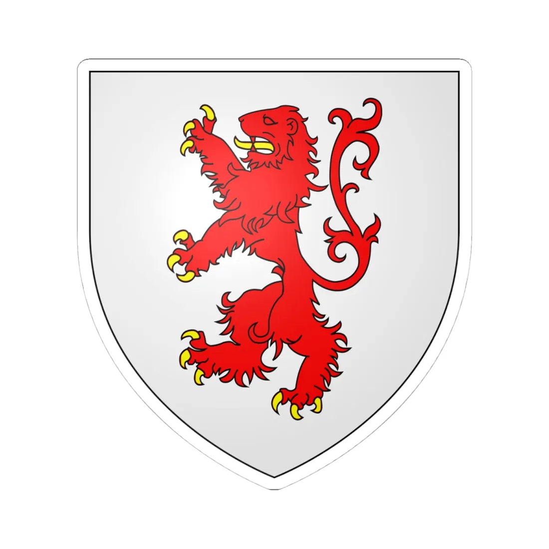 McQuillan Coat of Arms 2 (Ireland) (Coat of Arms) STICKER Vinyl Kiss-Cut Decal 4 Inch White - The Sticker Space