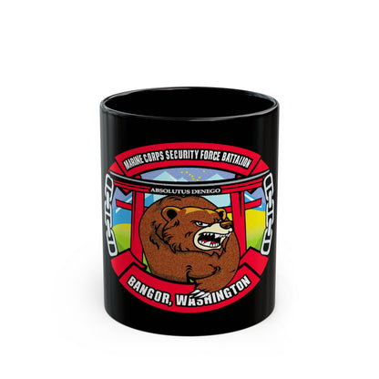 MCSFB BANGOR CHIEFS MESS (USMC) Black Coffee Mug-11oz-The Sticker Space