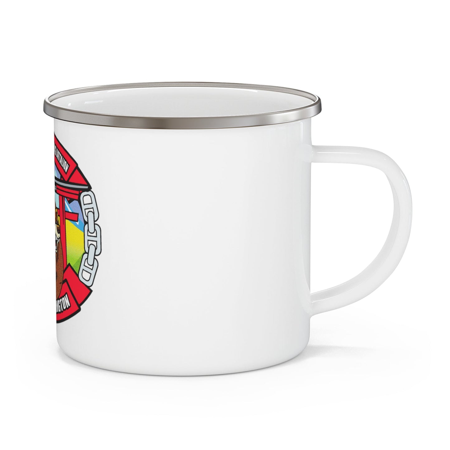 MCSFB BANGOR CHIEFS MESS (USMC) Enamel Mug-12oz-The Sticker Space