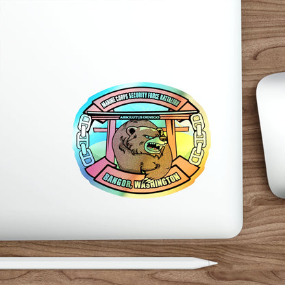 MCSFB BANGOR CHIEFS MESS (USMC) Holographic STICKER Die-Cut Vinyl Decal-The Sticker Space