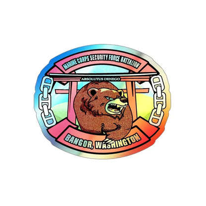 MCSFB BANGOR CHIEFS MESS (USMC) Holographic STICKER Die-Cut Vinyl Decal 5 Inch Holographic - The Sticker Space