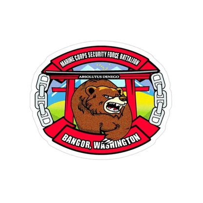 MCSFB BANGOR CHIEFS MESS (USMC) Transparent STICKER Die-Cut Vinyl Decal 2 Inch - The Sticker Space