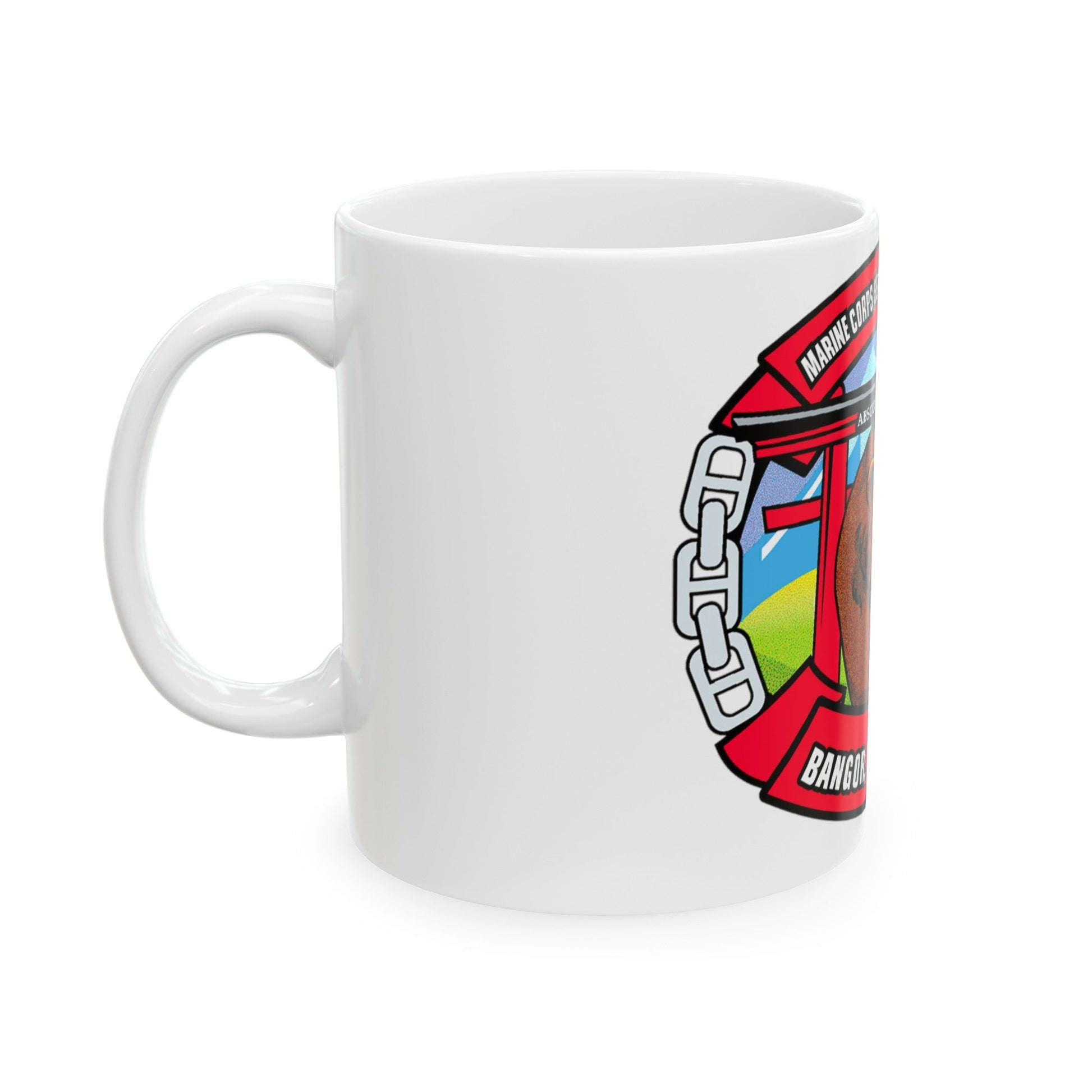 MCSFB BANGOR CHIEFS MESS (USMC) White Coffee Mug-The Sticker Space