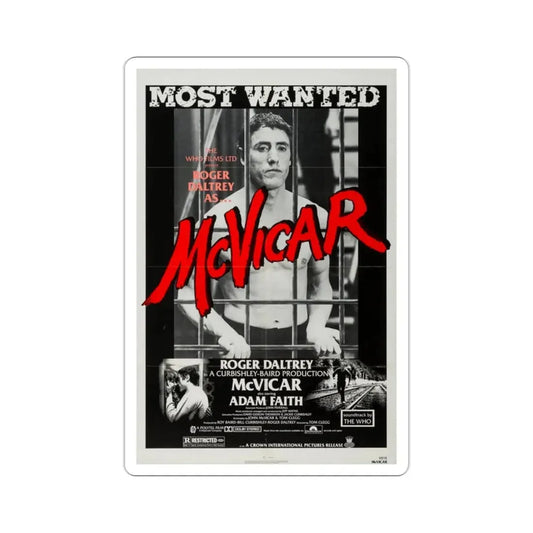 McVicar 1980 Movie Poster STICKER Vinyl Die-Cut Decal 2 Inch - The Sticker Space