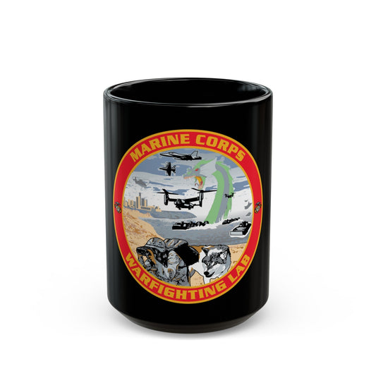 MCWL Warfighting Lab (USMC) Black Coffee Mug-15oz-The Sticker Space