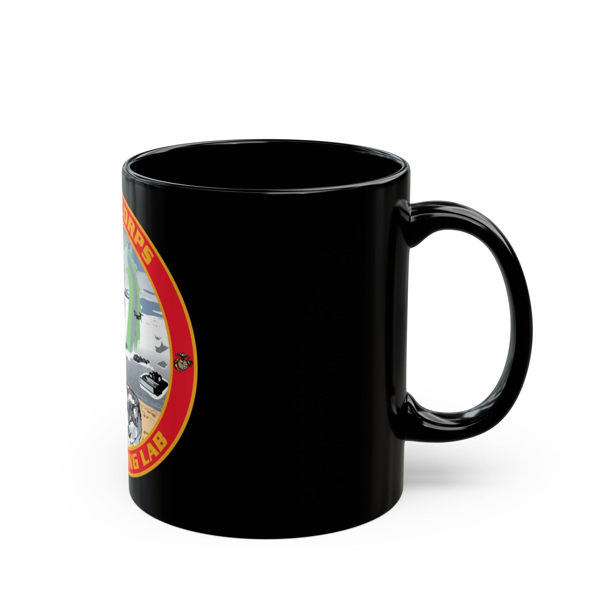 MCWL Warfighting Lab (USMC) Black Coffee Mug-The Sticker Space