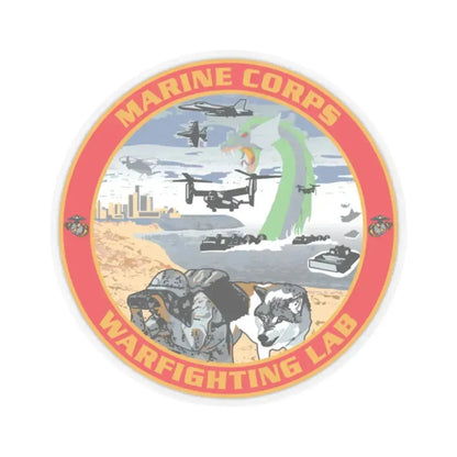 MCWL Warfighting Lab (USMC) STICKER Vinyl Kiss-Cut Decal 2 Inch Transparent - The Sticker Space