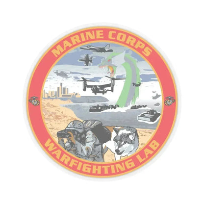 MCWL Warfighting Lab (USMC) STICKER Vinyl Kiss-Cut Decal 3 Inch Transparent - The Sticker Space