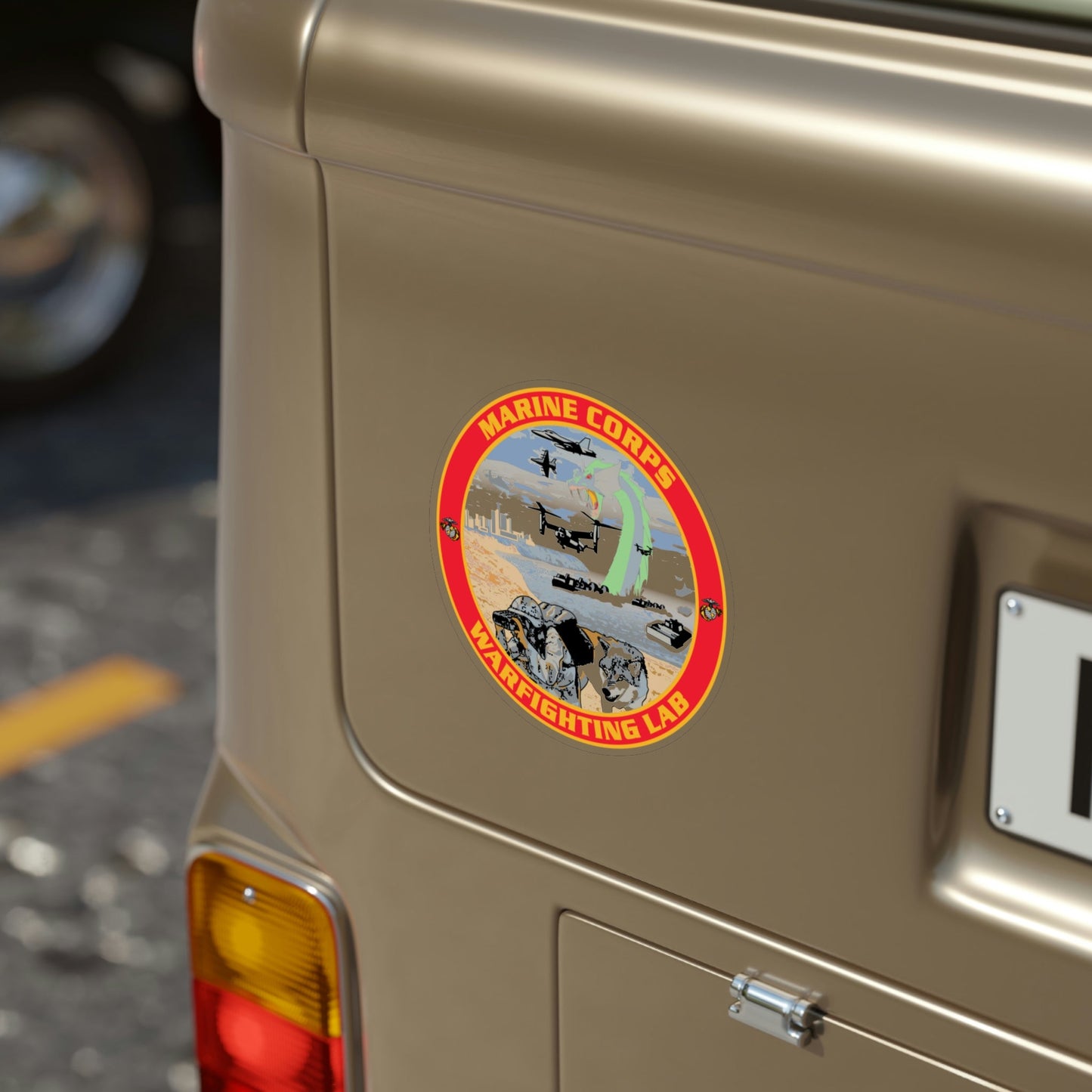 MCWL Warfighting Lab (USMC) Transparent STICKER Die-Cut Vinyl Decal-The Sticker Space