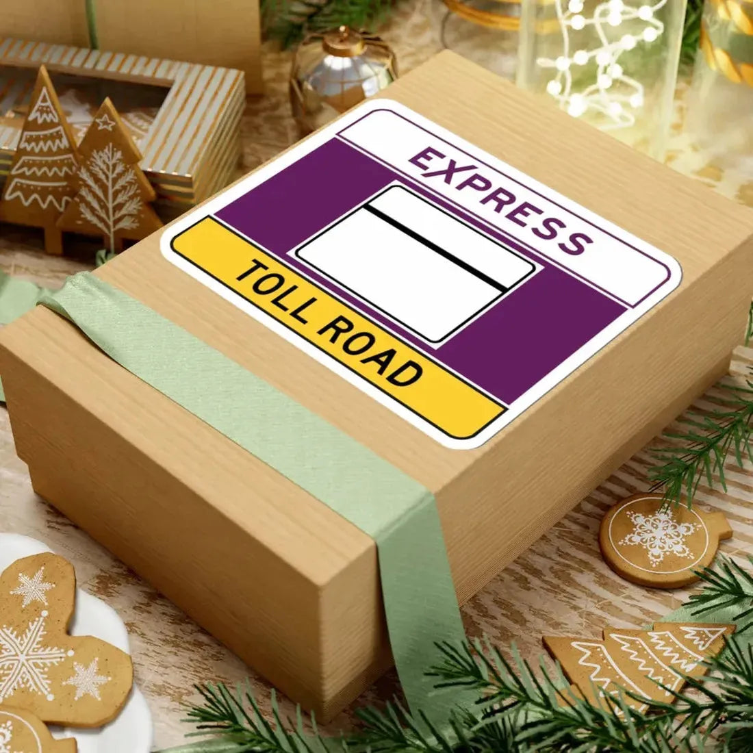 MD blank toll (Maryland) (Road Sign) STICKER Vinyl Kiss-Cut Decal - The Sticker Space