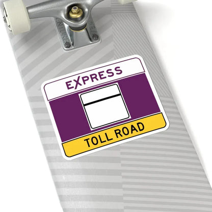 MD blank toll narrow (Maryland) (Road Sign) STICKER Vinyl Kiss-Cut Decal - The Sticker Space