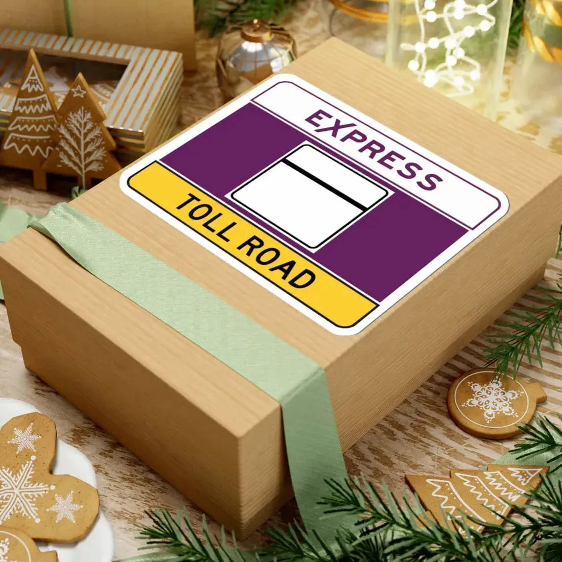 MD blank toll narrow (Maryland) (Road Sign) STICKER Vinyl Kiss-Cut Decal - The Sticker Space