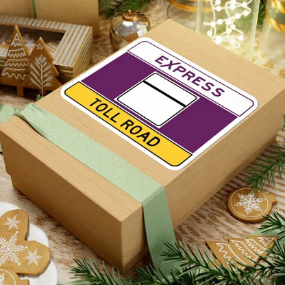 MD blank toll narrow (Maryland) (Road Sign) STICKER Vinyl Kiss-Cut Decal - The Sticker Space