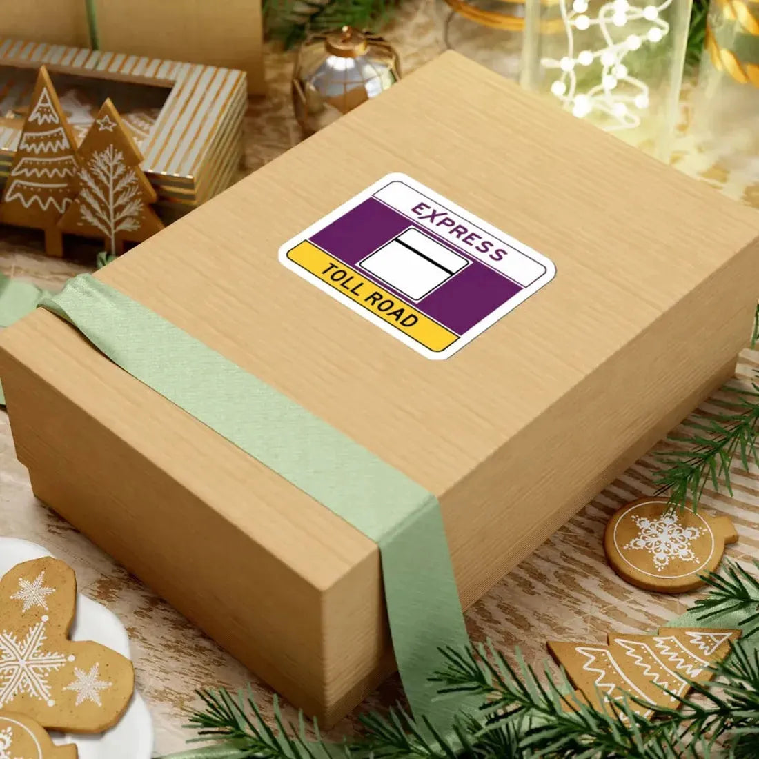 MD blank toll narrow (Maryland) (Road Sign) STICKER Vinyl Kiss-Cut Decal - The Sticker Space