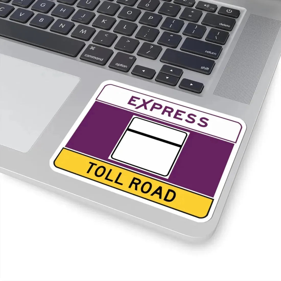 MD blank toll narrow (Maryland) (Road Sign) STICKER Vinyl Kiss-Cut Decal - The Sticker Space