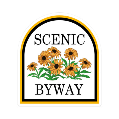 MD scenic byway (Maryland) (Road Sign) STICKER Vinyl Kiss-Cut Decal 2 Inch White - The Sticker Space