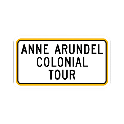 MD scenic byway plate AACT (Maryland) (Road Sign) STICKER Vinyl Kiss-Cut Decal 2 Inch White - The Sticker Space
