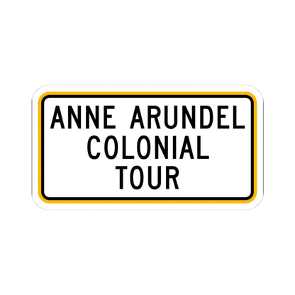 MD scenic byway plate AACT (Maryland) (Road Sign) STICKER Vinyl Kiss-Cut Decal 3 Inch White - The Sticker Space