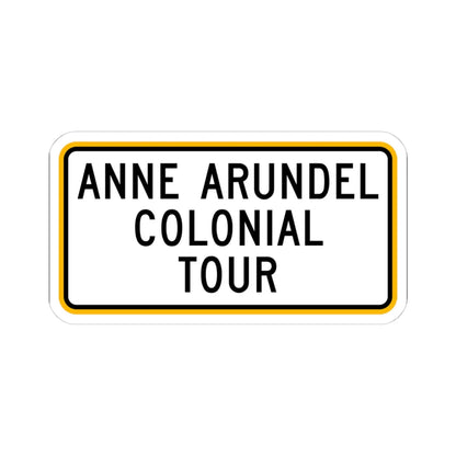MD scenic byway plate AACT (Maryland) (Road Sign) STICKER Vinyl Kiss-Cut Decal 4 Inch White - The Sticker Space