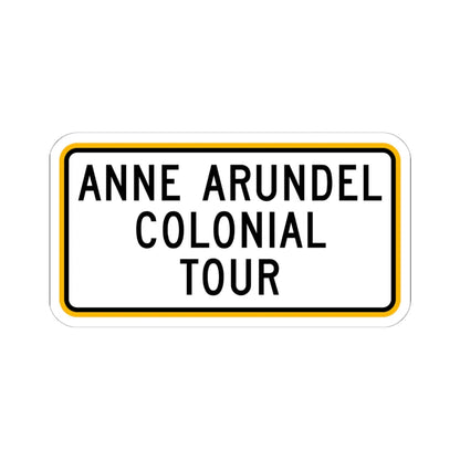 MD scenic byway plate AACT (Maryland) (Road Sign) STICKER Vinyl Kiss-Cut Decal 6 Inch White - The Sticker Space