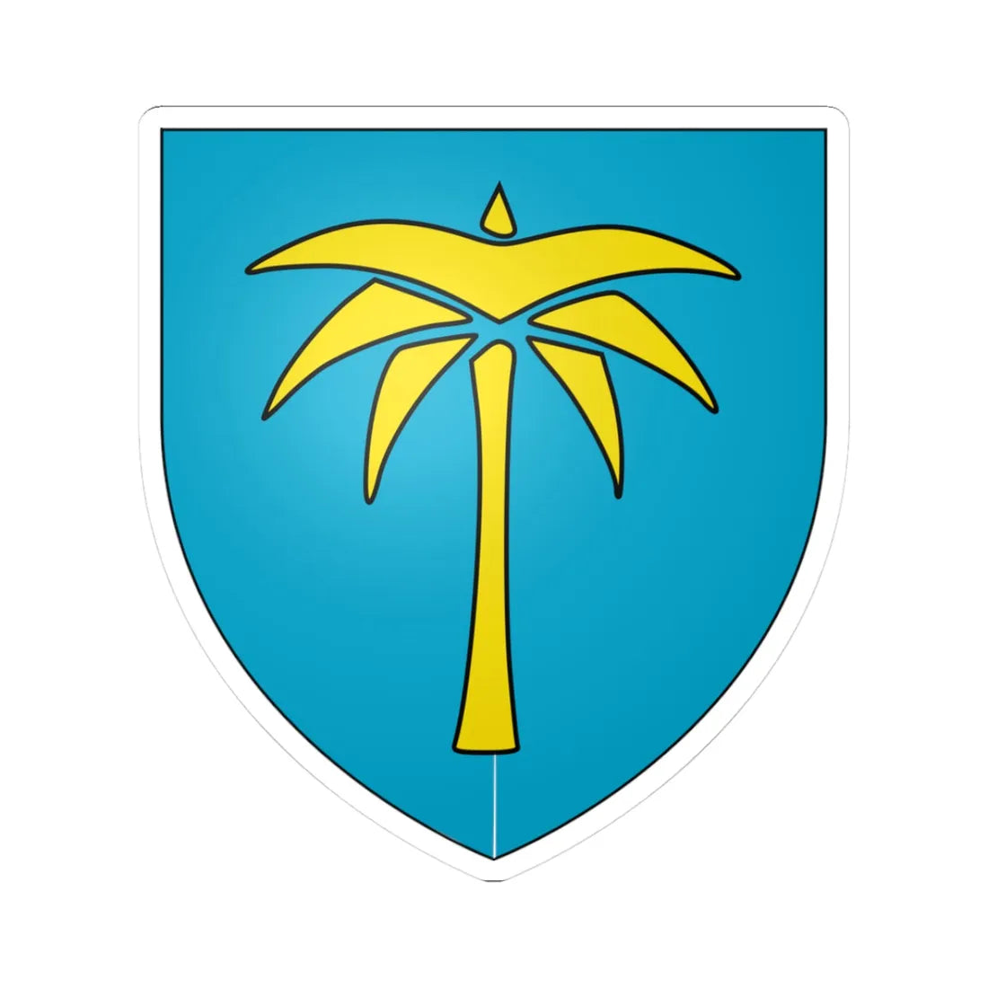 Médéa CoA French Algeria (Algeria) (Coat of Arms) STICKER Vinyl Kiss-Cut Decal 3 Inch White - The Sticker Space