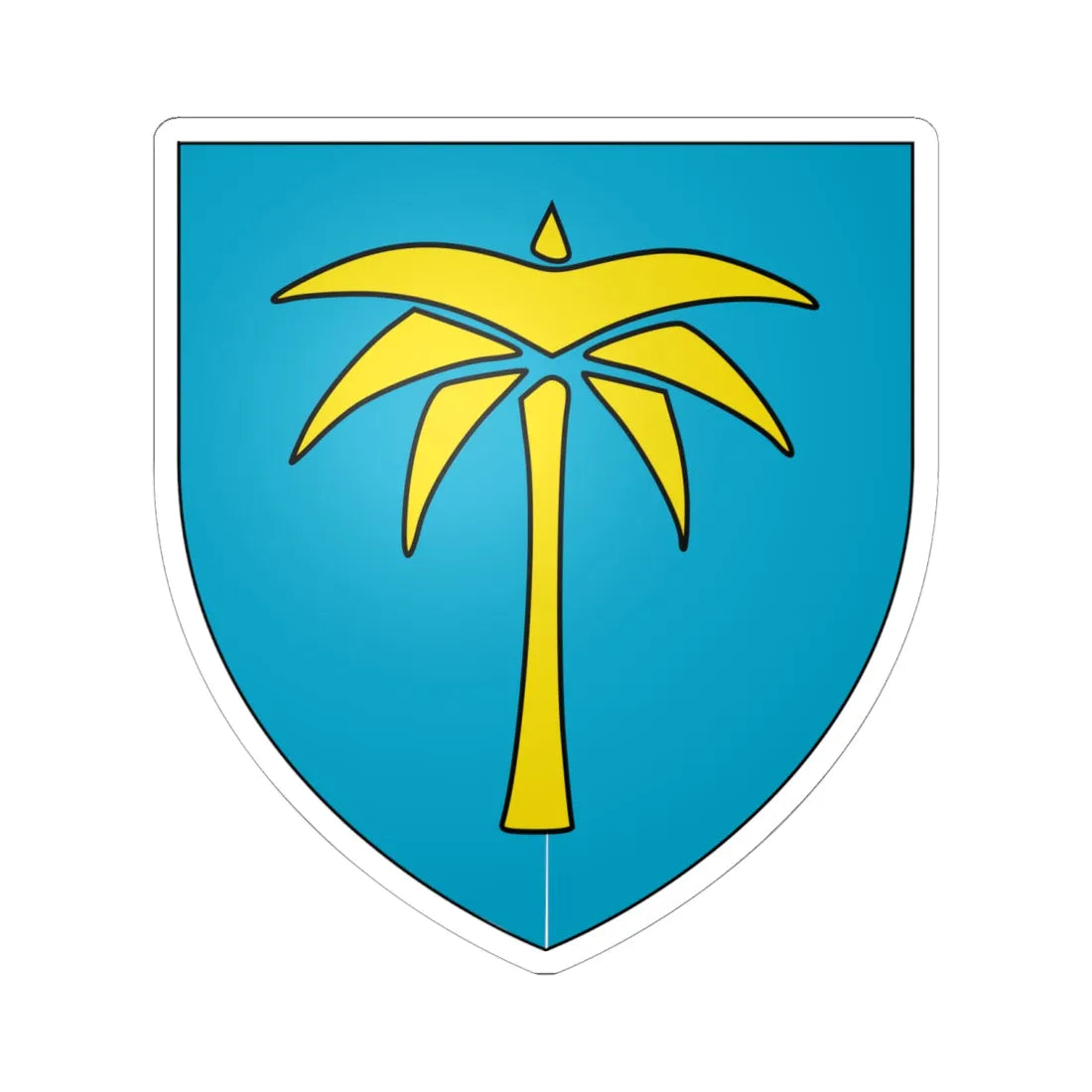 Médéa CoA French Algeria (Algeria) (Coat of Arms) STICKER Vinyl Kiss-Cut Decal 6 Inch White - The Sticker Space