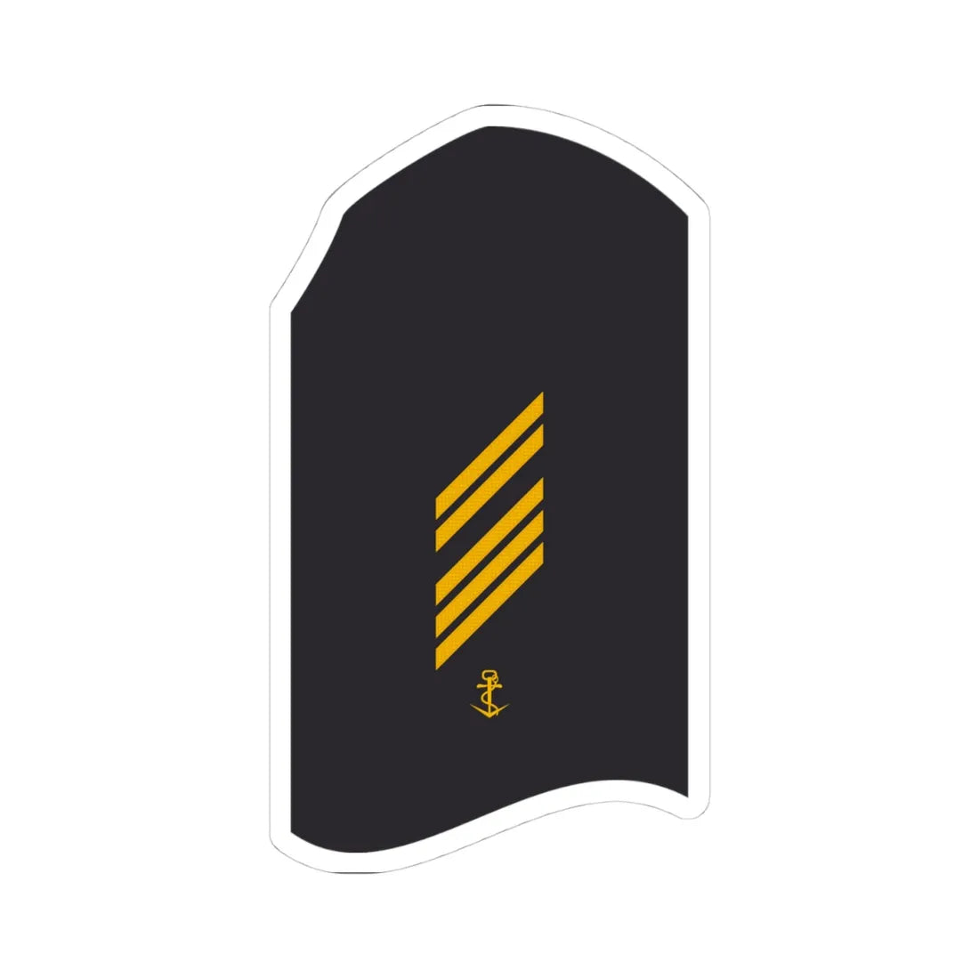 MDHBA 16 Oberstabsgefreiter 10 Lo (Military Rank) STICKER Vinyl Kiss-Cut Decal 4 Inch White - The Sticker Space