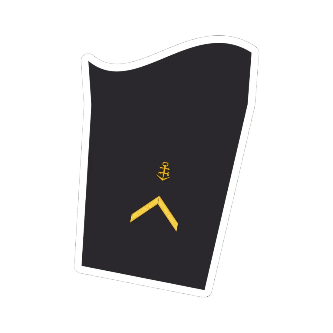 MDJA 31 Bootsmann 60 Lu (Military Rank) STICKER Vinyl Kiss-Cut Decal 4 Inch White - The Sticker Space