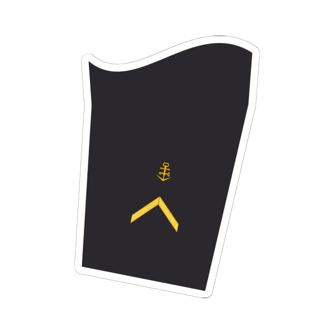 MDJA 31 Bootsmann 60 Lu (Military Rank) STICKER Vinyl Kiss-Cut Decal 6 Inch White - The Sticker Space