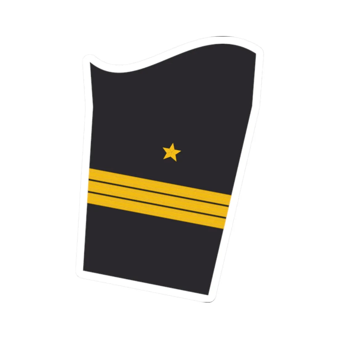 MDJA 51 Korvettenkapitän Trp Lu (Military Rank) STICKER Vinyl Kiss-Cut Decal 2 Inch White - The Sticker Space