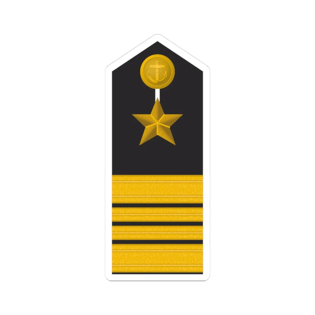 MDS 44 Stabskapitänleutnant Trp (Military Rank) STICKER Vinyl Kiss-Cut Decal 3 Inch White - The Sticker Space